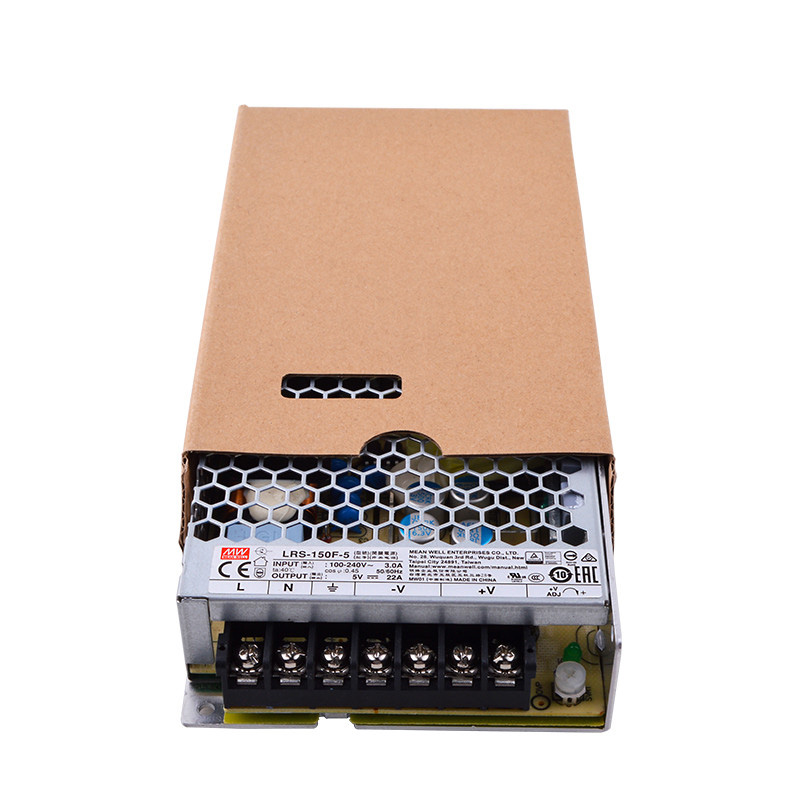 Mean Well LRS-150F-5 DC5V 110Watt 22A UL Certification AC110-240 Volt Switching Power Supply For LED Strip Lights Lighting Mean Well LRS-150F-5 DC5V 110Watt 22A UL Certification AC110-240 Volt Switching Power Supply For LED Strip Lights Lighting